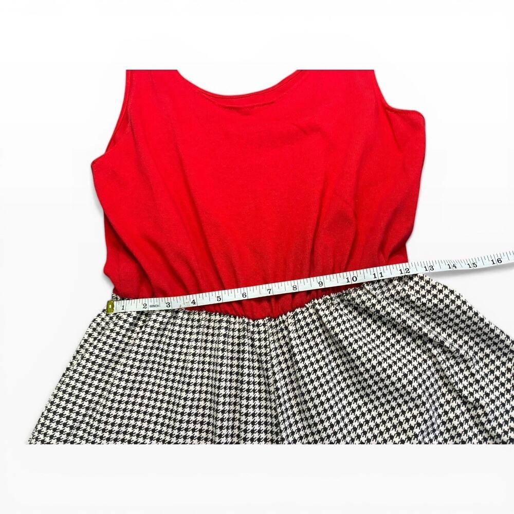 Red Cotton Crew And Houndstooth A Line Skort Cool-lot Dress Women’s No Tags - Picture 3 of 7